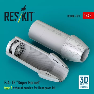 Reskit U48523 F/A-18 'Super Hornet' exh.nozzles (HAS) II. 1/48