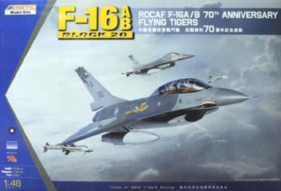 Kinetic K48055 ROCAF F-16A/B 70th Anniversary Flying Tigers 1/48