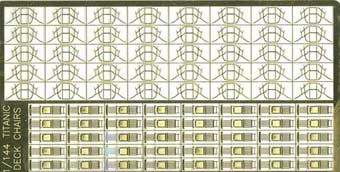 Tom's Modelworks 144-2 Titanic deck chairs 1/144