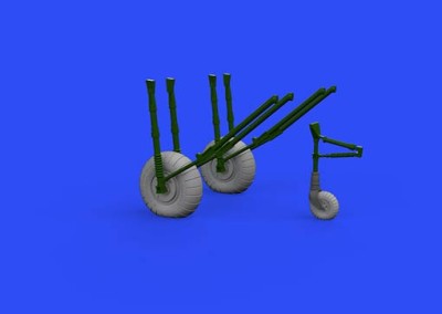 Eduard 648542 BRASSIN 1/48 He 111 early wheels (ICM)