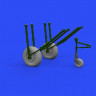 Eduard 648542 BRASSIN 1/48 He 111 early wheels (ICM)
