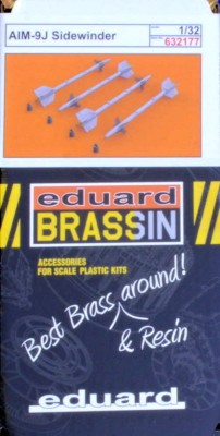 Eduard 632177 BRASSIN 1/32 AIM-9J Sidewinder 1/32