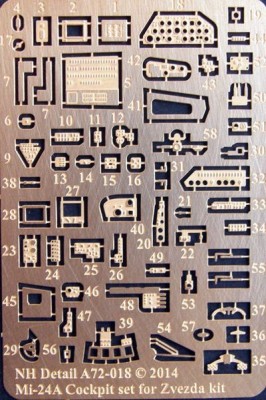 NH Detail NHA72-018 Mil Mi-24A Cockpit Set 1/72