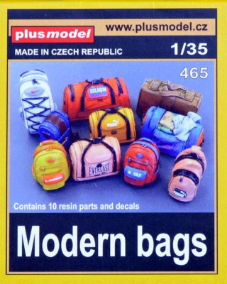 Plus model 465 1/35 Modern bags (10 resin parts &amp; decals)