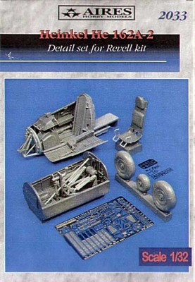 Aires 2033 He 162A-2 Salamander detail set 1/32