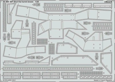 Eduard 36469 SET IDF Shot Kal turret boxes (AMUS.H.) 1/32