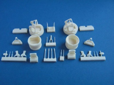 Pavla Models U48-18 Wellington Mk.IC FN.5 gun turrets for Trumpeter 1:48