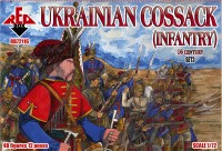 Red Box 72116 Ukrainian cossack infantry. 16 cent. Set 3 1/72