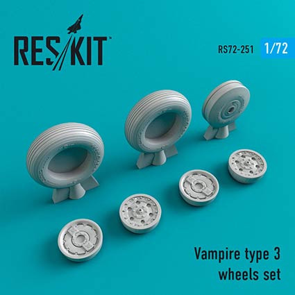 Reskit RS72-0251 Vampire type 3 wheels (AMOD/HELL/REV) 1/72