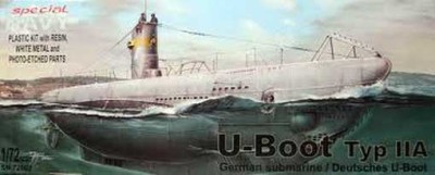 Special Hobby SN72002 U-Boot Type IIA 1/72
