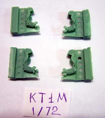 NeOmega 72001 Катапультное кресло КТ-1М для Ту-128/Ту-22/Ту-22М (4шт) 1/72