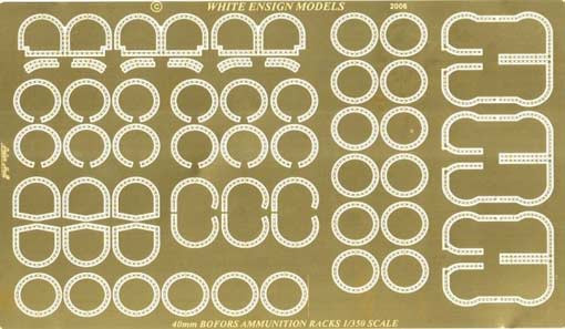White Ensign Models PE 35091 IOWA-CLASS 40mm BOFORS AMMO RACKS 1/350