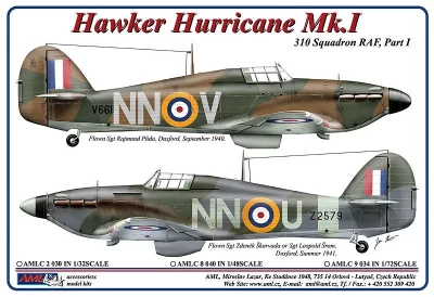 AML AMLC48040 Decals 310 th Squadron RAF, Part I (NnoU) 1/48