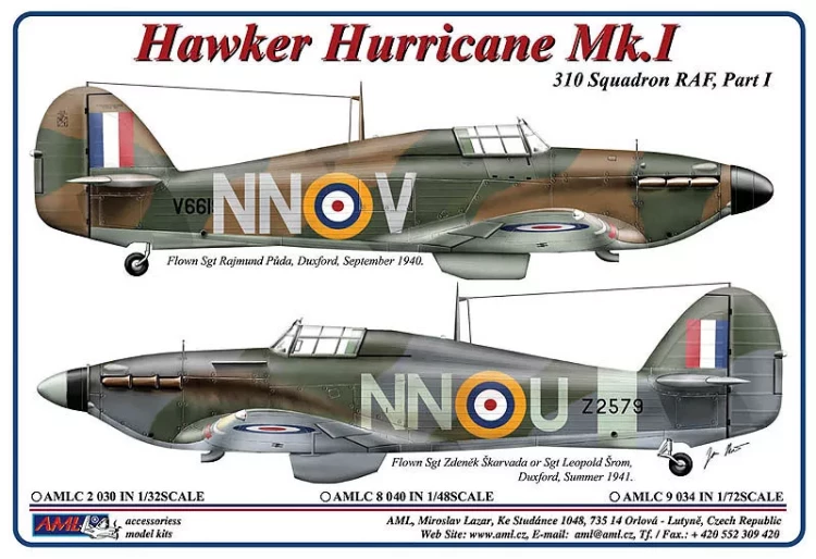 AML AMLC48040 Decals 310 th Squadron RAF, Part I (NnoU) 1/48