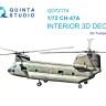 Quinta studio QD72174 CH-47A (Trumpeter) 3D Декаль интерьера 1/72