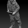 Aims AIMS48F002 RAF/FAA/Fleet Air Arm pilot 1950's (set of two figure - one with flying helmet the other with FAA/Fleet Air Arm peaked cap 1/48