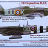 AML AMLC48030 Декали 312 Squadron RAF Part II. 1/48