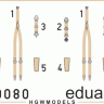 Eduard 49080 Seatbelts RAF WWII late SUPER FABRIC 1/48