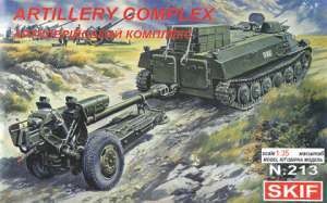 Skif СК213 Арткомплекс МТЛБ+Д-30 1/35
