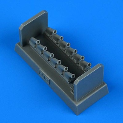 QuickBoost QB48957 P-51K/Mk.IV Mustang exhaust (AIRFIX) 1/48