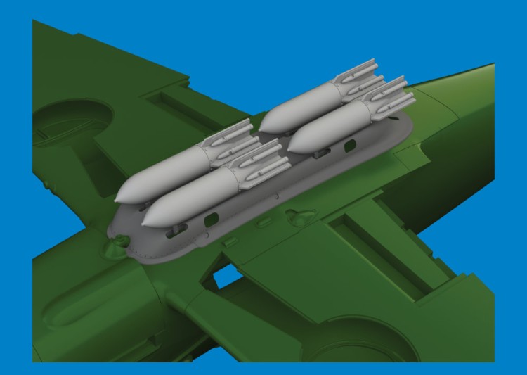 Eduard 6481152 BRASSIN S-199 4xETC 50 rack w/ bombs PRINT 1/48