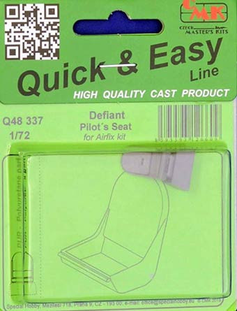 CMK Q48337 Defiant Pilot's Seat (AIRFIX) 1/48