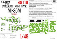 SX Art 48110 Камуфляжная маска Ми-35М 1/48