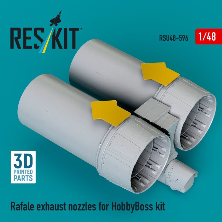 Reskit U48596 Rafale exh. nozzles (HOBBYB) 1/48