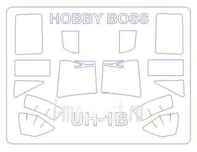 KV Models 72708 UH-1B/C/F Huey (HOBBY BOSS #87228,#87229,#87230) HOBBY BOSS 1/72