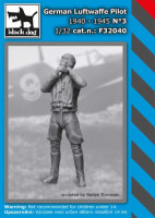 Black Dog F32040 German Luftwaffe pilot 1940-45 No.3 (1 fig.) 1/32