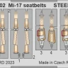 Eduard FE1402 Mi-17 seatbelts STEEL (TRUMP) 1/48