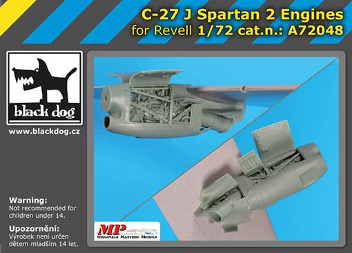 BlackDog A72048 C-27 J Spartan - two engines (REVELL) 1/72