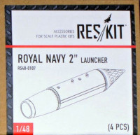 Reskit RS48-0107 Royal Navy 2'' Launcher (4 pcs.) 1/48