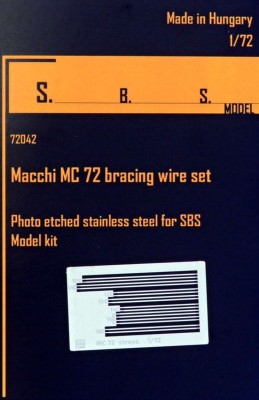 Sbs Model 72042 Macchi MC 72 bracing wire set (PE) 1/72