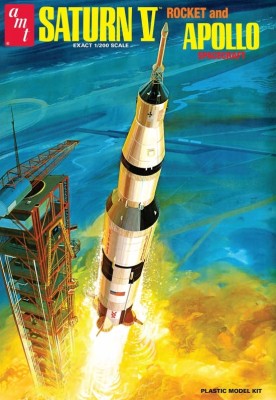 AMT 1174 Saturn V Rocket and Apollo spacecraft 1/200