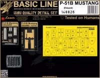 HGW 148826 P-51B Mustang (EDU) BASIC LINE 1/48