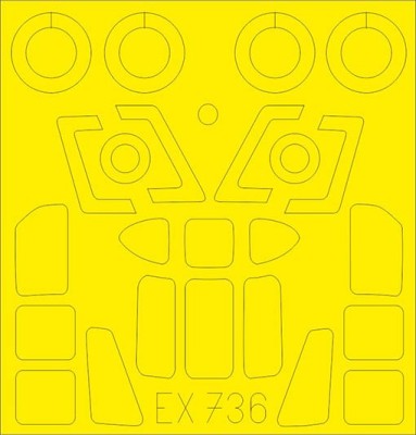 Eduard EX736 Mask 1/48 HH-34J (TRUMP)