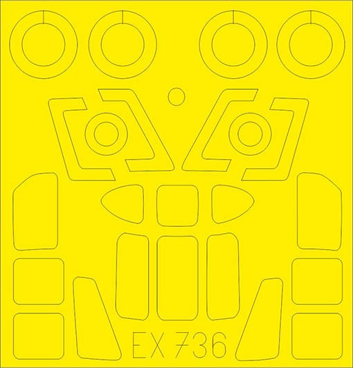 Eduard EX736 Mask 1/48 HH-34J (TRUMP)