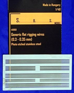 Sbs Model 48068 Generic flat rigging wires 0,3-0,35mm (PE) 1/48