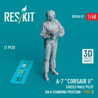 Reskit F48057 A-7 'Corsair II' Greece male pilot standing 3 1/48