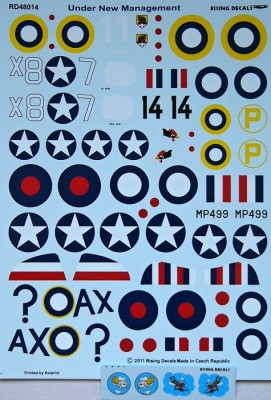 Rising Decals 48014 Under New Management (8x camo) 1/48