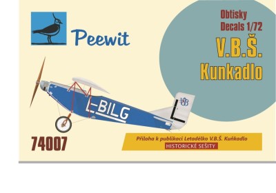 Peewit D74007 Decals V.B.S. Kunkadlo (EDU) 1/72
