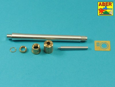Aber 35 L-263 Entwicklungsfahrzeug E-100 Heavy tank barrels 15cm &amp; 7,5cm (designed to be used with Dragon kits) 1/35