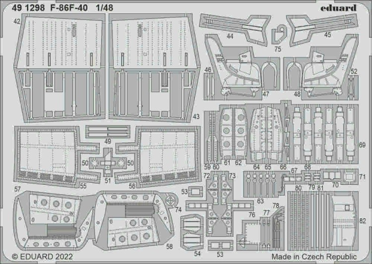 Eduard BIG49350 F-86F-40 (AIRF) 1/48