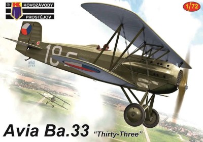 Kovozavody Prostejov 72365 Avia Ba.33 'Thirty-Three' (3x camo) 1/72