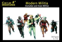Caesar Miniatures H063 Modern Militia (Somalian and Asian Militia) 1/72