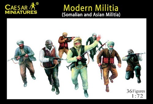 Caesar Miniatures H063 Modern Militia (Somalian and Asian Militia) 1/72