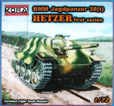 Kora Model A7229 BMM Jagdpanzer 38 (t) HETZER first series 1/72