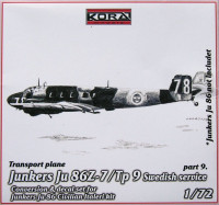 Kora Model C7235 Ju 86Z-7/Tp 9 Swedish - Conv.set (Part IX.) 1/72