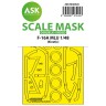 Art Scale 200-M48320 F-16A MLU double-sided fit and self adhesive express mask for Kinetic 1/48
